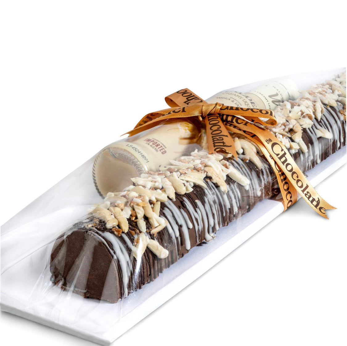 Decadent Chocolate Log  with Walders - Praline & Lotus